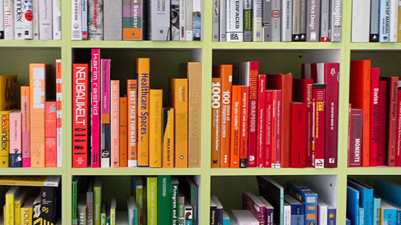 Colorful Books on a Shelf