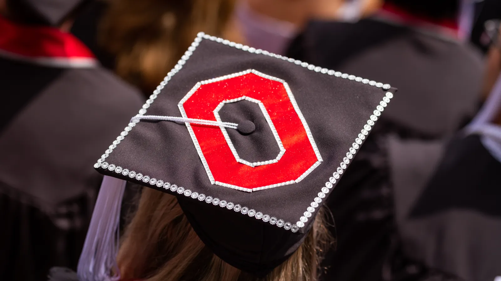 Graduation Cap with Block O