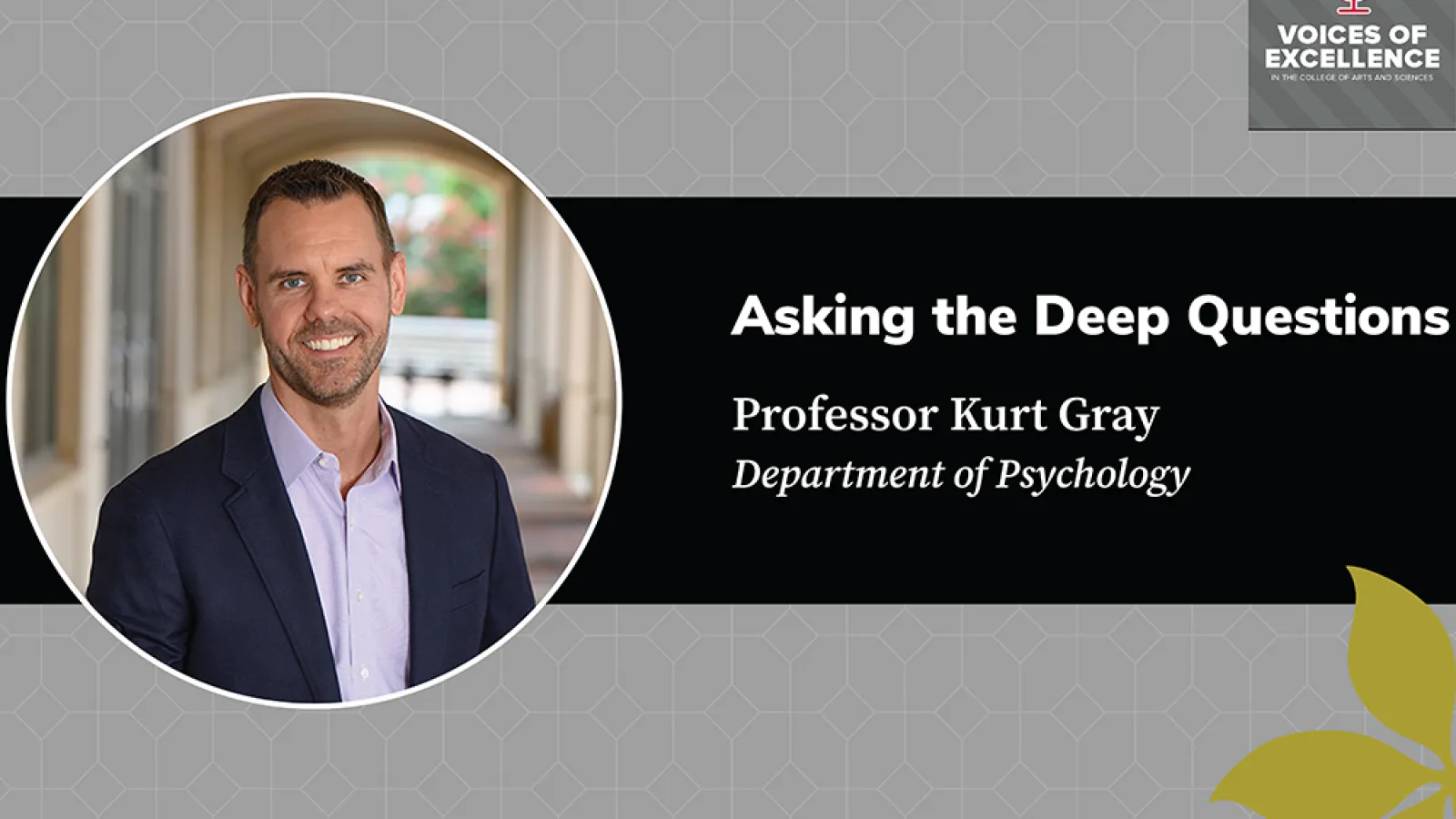 Kurt Gray with Voices of Excellence decorative graphic