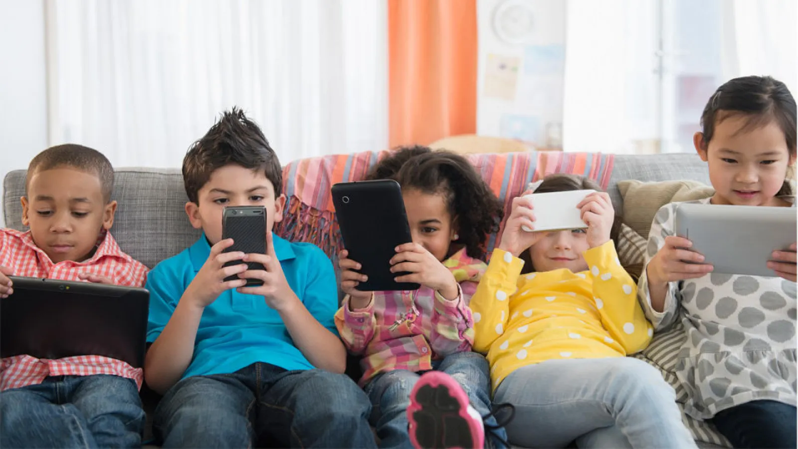 Kids using Social Media