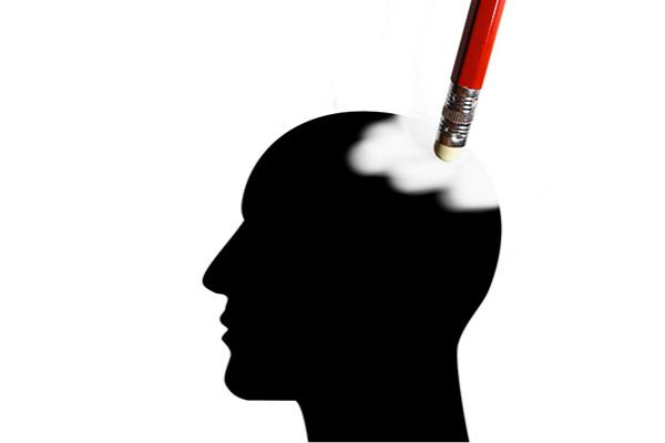 Side Profile being erased by an eraser