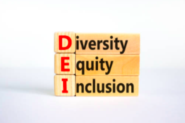 Blocks that say Diversity Equity Inclusion
